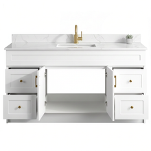 Elara 60" Bathroom Vanity – HDF, Single Sink, Freestanding