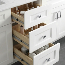 Livia 60" Bathroom Vanity – Solid Wood, Double Sink, Freestanding