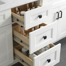Livia 60" Bathroom Vanity – Solid Wood, Double Sink, Freestanding