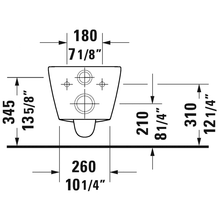 Duravit - Toilet Wall-mounted Duravit Rimless - 257709