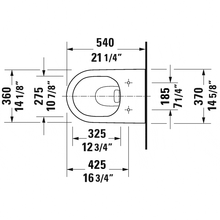 Duravit - D-Neo Toilet Wall-Mounted Duravit Rimless