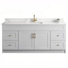Elara 72" Bathroom Vanity – HDF, Single Sink, Freestanding