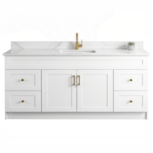 Elara 72" Bathroom Vanity – HDF, Single Sink, Freestanding