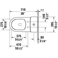 Duravit D-NEO One-piece Toilet (LESS SEAT) - 20070100U2