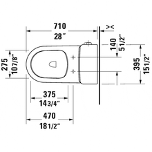 Duravit D-Neo One-Piece Toilet - 20080100U (LESS SEAT)