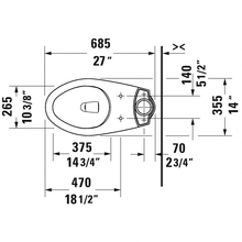 Duravit Two-Piece Toilet Bowl (Only) - 2034010000