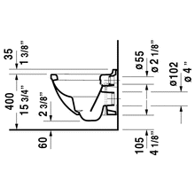 Duravit - Starck 3 One-Piece Wall-Mount Toilet Dual-Flush 1.60GPF 222709