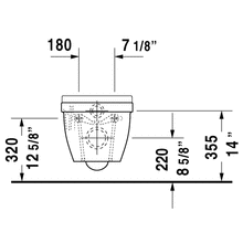 Duravit - Starck 3 One-Piece Wall-Mount Toilet Dual-Flush 1.60GPF 222709