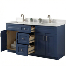 Livia 72" Bathroom Vanity – Solid Wood, Double Sink, Freestanding