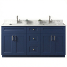 Livia 72" Bathroom Vanity – Solid Wood, Double Sink, Freestanding