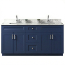 Livia 72" Bathroom Vanity – Solid Wood, Double Sink, Freestanding