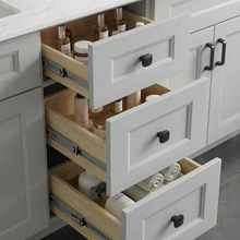 Livia 72" Bathroom Vanity – Solid Wood, Double Sink, Freestanding