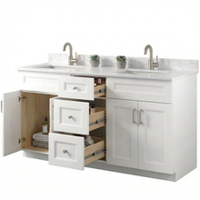 Livia 72" Bathroom Vanity – Solid Wood, Double Sink, Freestanding