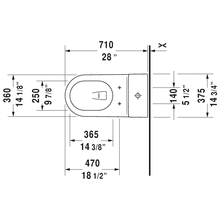 Duravit Starck 2 One-Piece Single Flush Toilet 213301