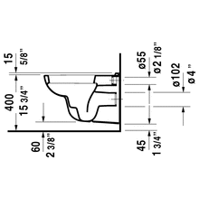 Duravit - D-Code One-Piece Wall-Mounted Toilet - 253509