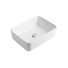 Rectangular Ceramic Vessel Sink – White Finish