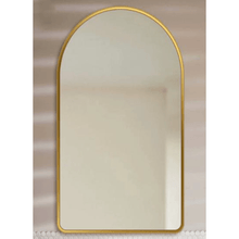 Arch Bathroom Mirror / Gold Metal Frame 24"x36"