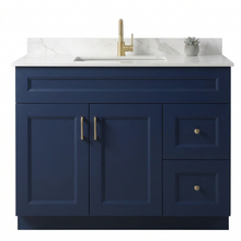 Livia 42" Bathroom Vanity – Solid Wood, Single Sink, Freestanding