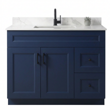 Livia 42" Bathroom Vanity – Solid Wood, Single Sink, Freestanding