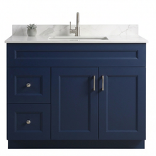 Livia 42" Bathroom Vanity – Solid Wood, Single Sink, Freestanding