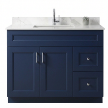 Livia 42" Bathroom Vanity – Solid Wood, Single Sink, Freestanding
