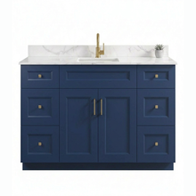 Livia 48" Bathroom Vanity – Solid Wood, Single Sink, Freestanding