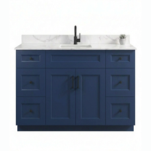 Livia 48" Bathroom Vanity – Solid Wood, Single Sink, Freestanding