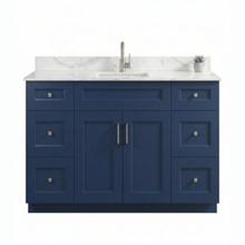 Livia 48" Bathroom Vanity – Solid Wood, Single Sink, Freestanding