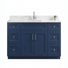 Livia 48" Bathroom Vanity – Solid Wood, Single Sink, Freestanding