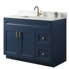 Livia 42" Bathroom Vanity – Solid Wood, Single Sink, Freestanding