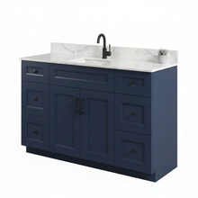 Livia 48" Bathroom Vanity – Solid Wood, Single Sink, Freestanding