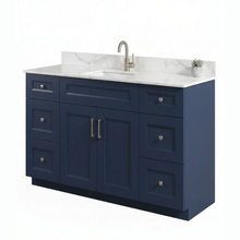 Livia 48" Bathroom Vanity – Solid Wood, Single Sink, Freestanding