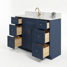 Livia 48" Bathroom Vanity – Solid Wood, Single Sink, Freestanding