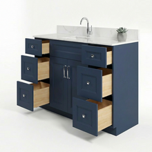 Livia 48" Bathroom Vanity – Solid Wood, Single Sink, Freestanding