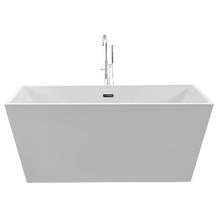 67" Freestanding Tub HB-7102-67 - Modern Oval Acrylic Bathtub for Luxury Bathroom Decor