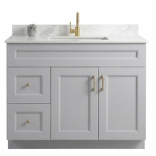 Livia 42" Bathroom Vanity – Solid Wood, Single Sink, Freestanding