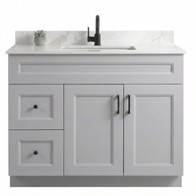 Livia 42" Bathroom Vanity – Solid Wood, Single Sink, Freestanding