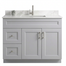 Livia 42" Bathroom Vanity – Solid Wood, Single Sink, Freestanding