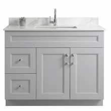 Livia 42" Bathroom Vanity – Solid Wood, Single Sink, Freestanding