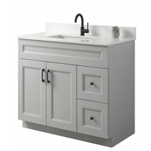 Livia 36" Bathroom Vanity – Solid Wood, Single Sink, Freestanding