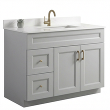 Livia 42" Bathroom Vanity – Solid Wood, Single Sink, Freestanding