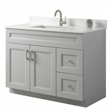 Livia 42" Bathroom Vanity – Solid Wood, Single Sink, Freestanding