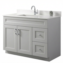 Livia 42" Bathroom Vanity – Solid Wood, Single Sink, Freestanding