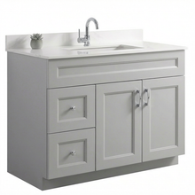 Livia 42" Bathroom Vanity – Solid Wood, Single Sink, Freestanding