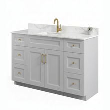 Livia 48" Bathroom Vanity – Solid Wood, Single Sink, Freestanding