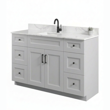 Livia 48" Bathroom Vanity – Solid Wood, Single Sink, Freestanding