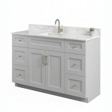 Livia 48" Bathroom Vanity – Solid Wood, Single Sink, Freestanding