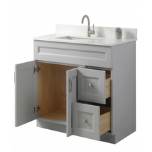 Livia 36" Bathroom Vanity – Solid Wood, Single Sink, Freestanding