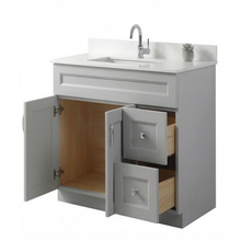 Livia 36" Bathroom Vanity – Solid Wood, Single Sink, Freestanding