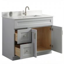 Livia 42" Bathroom Vanity – Solid Wood, Single Sink, Freestanding